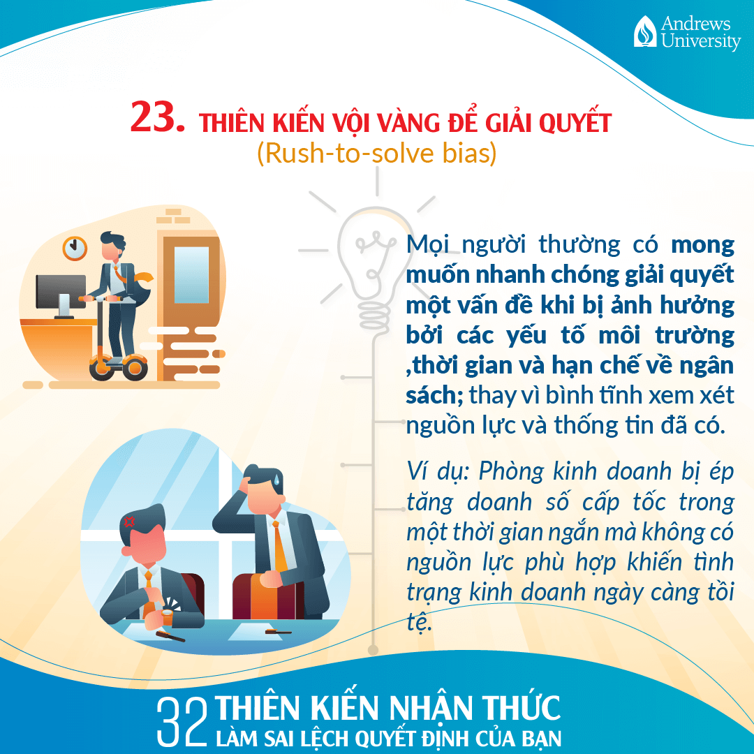 Thiên kiến vội vàng để giải quyết