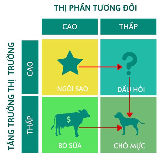 Ma trận BCG thất bại