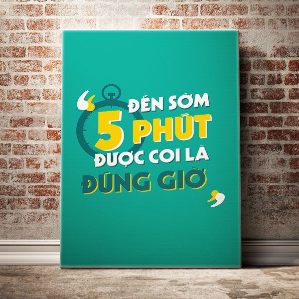 Đến sớm 5 phút được coi là đúng giờ